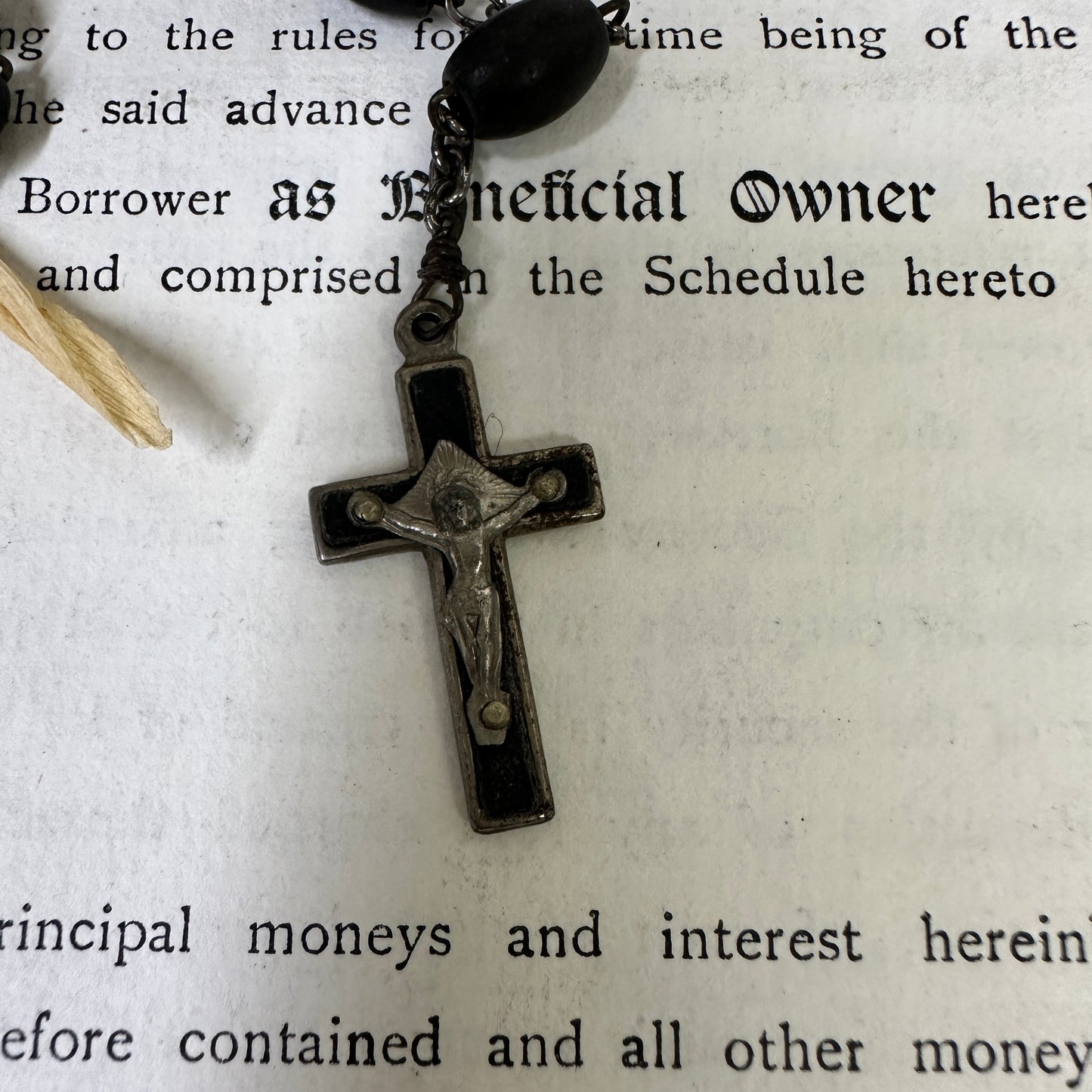 Beaded Rosary Beads Rosary Necklace Crucifix - The Blind Mole