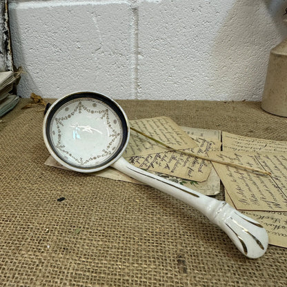 Victorian Ironstone Ceramic Serving Ladle, Spoon - The Blind Mole