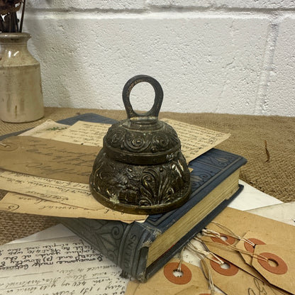 Mid Century Small Zodiac Elephant Brass Bell - The Blind Mole