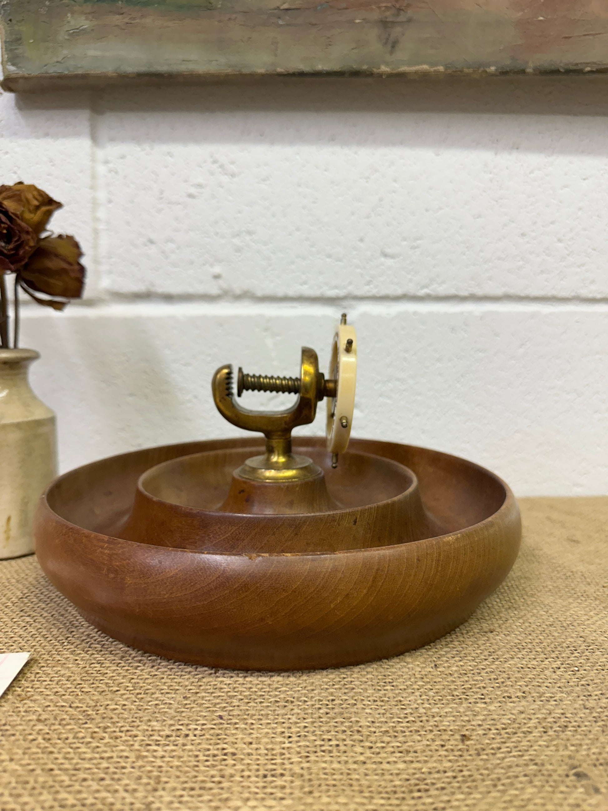 Ships Wheel Brass Nut Cracker - The Blind Mole