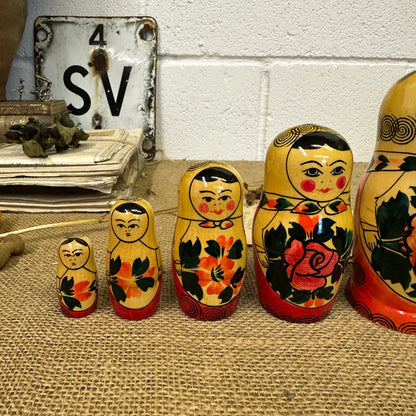 Traditional Matryoshka Russian Stacking Dolls