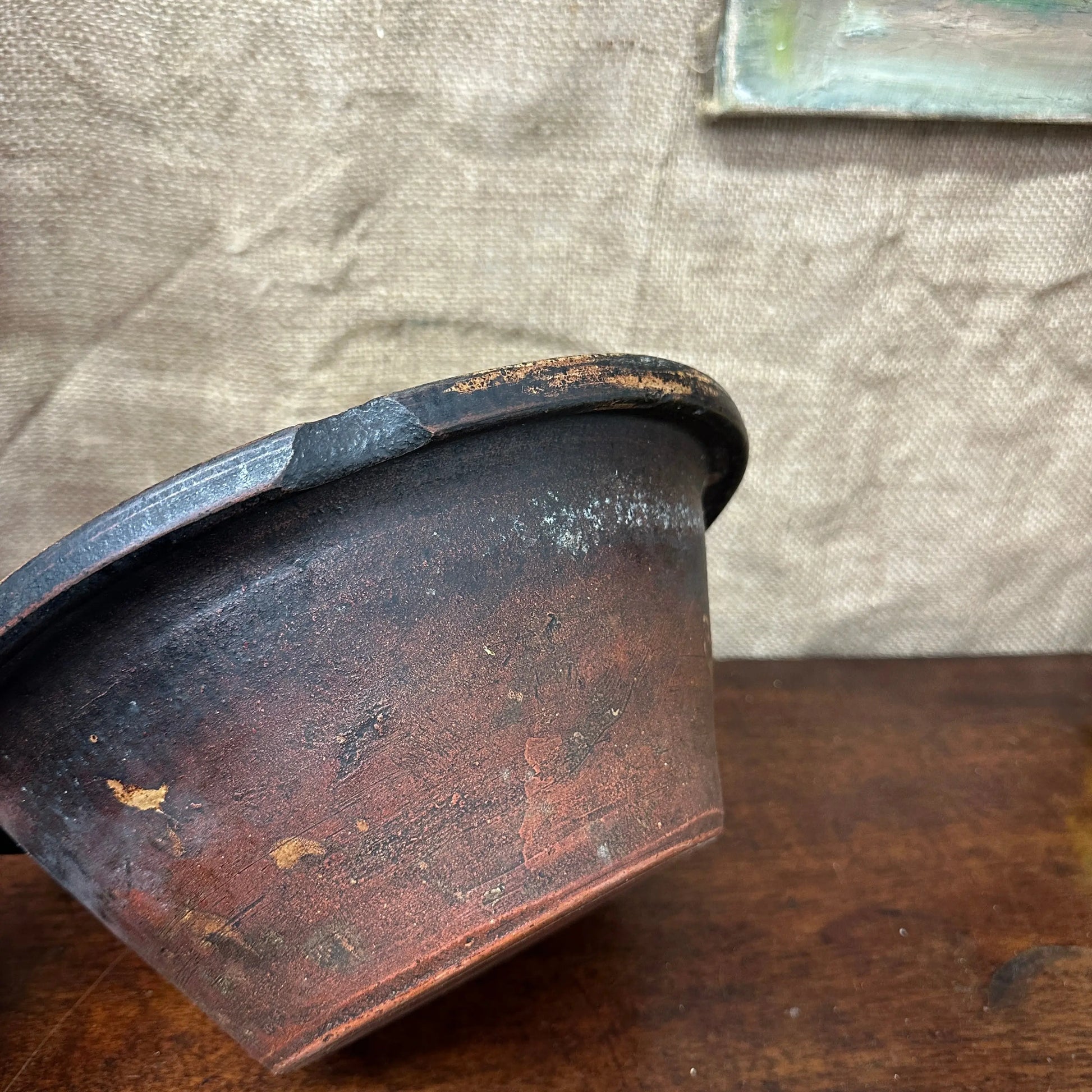Antique Glazed Diary Pancheon Bowl The Blind Mole