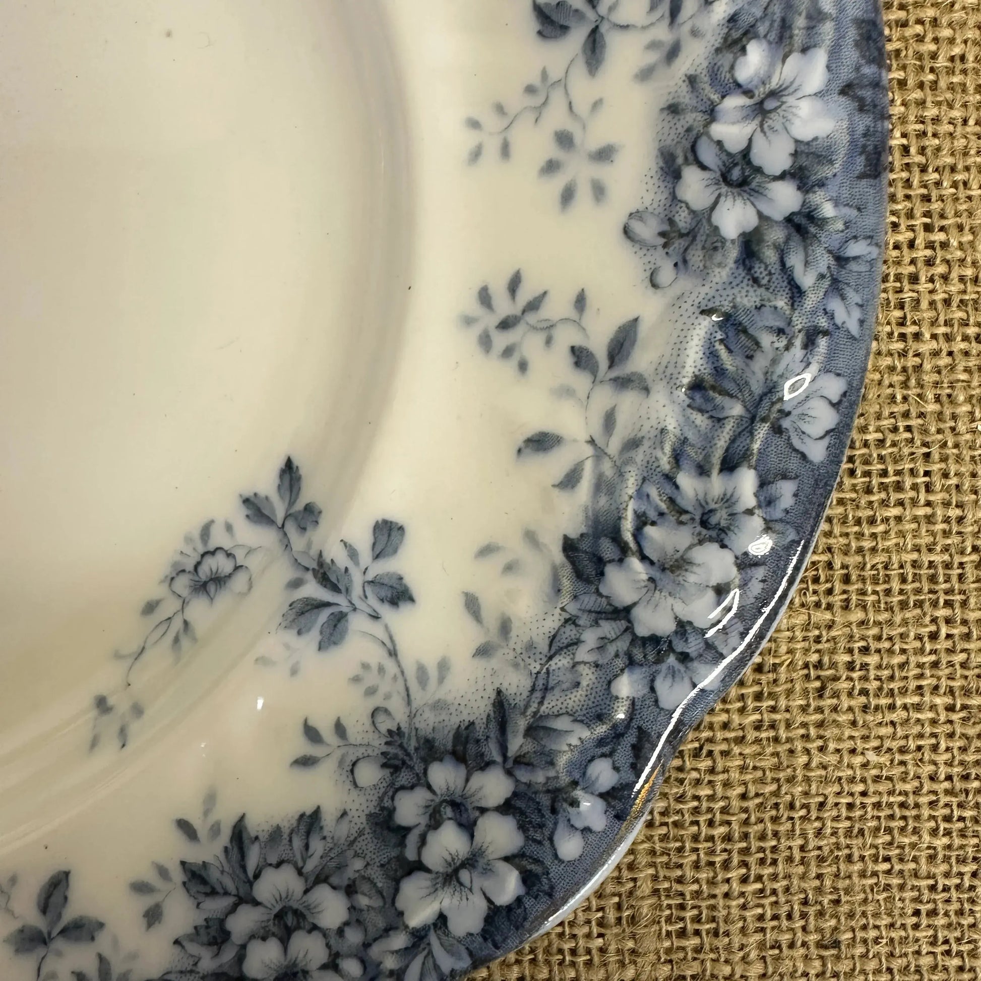 Victorian Booths Transferrer-ware Floral Serving Platter - The Blind Mole