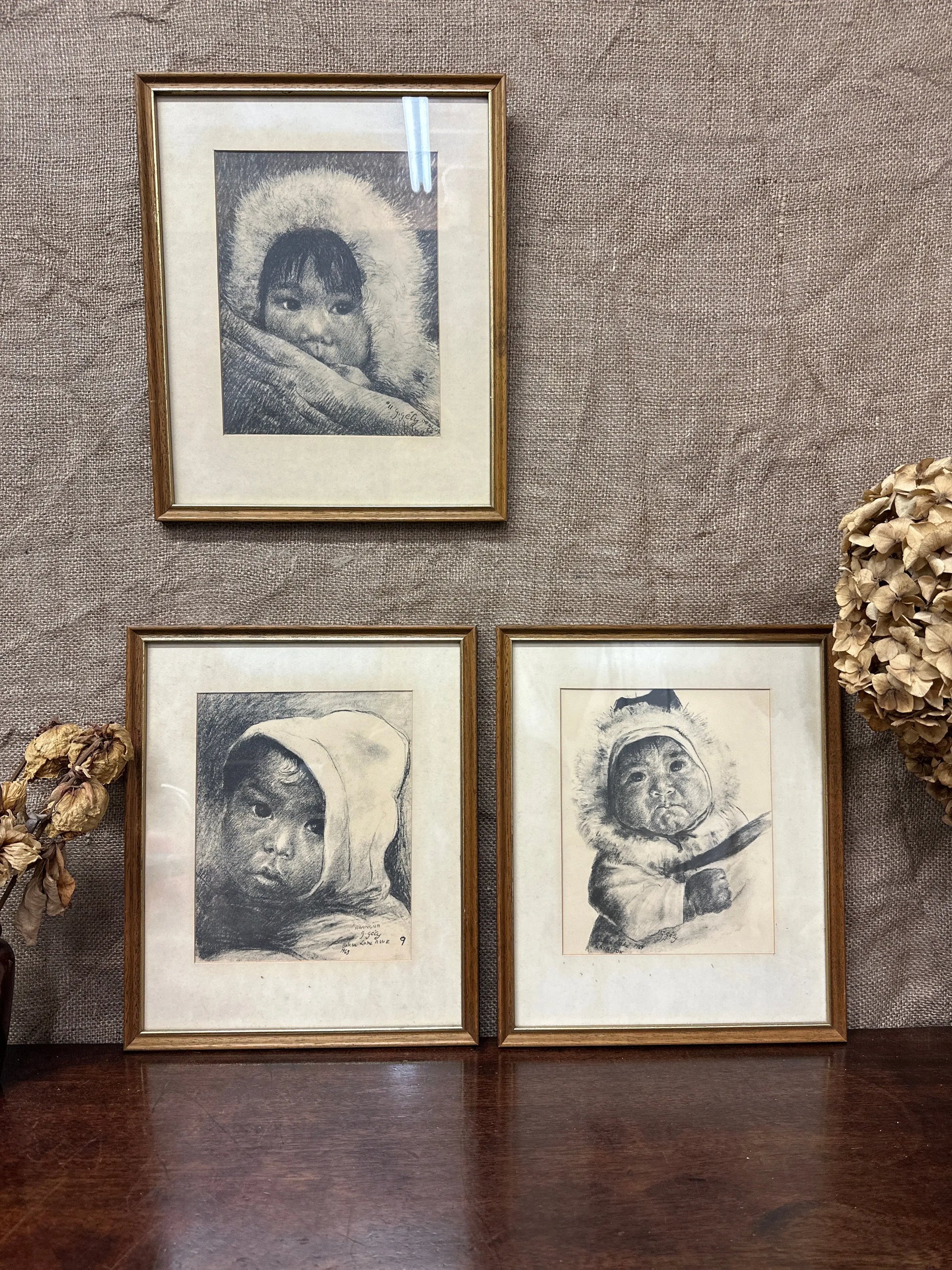 Graphite Art Prints Gabriel Gely Inuit Portraits The Blind Mole