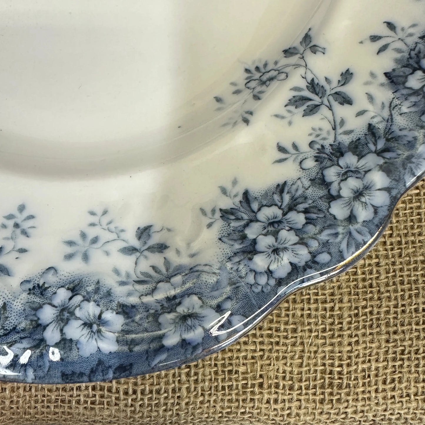 Victorian Booths Transferrer-ware Floral Serving Platter - The Blind Mole