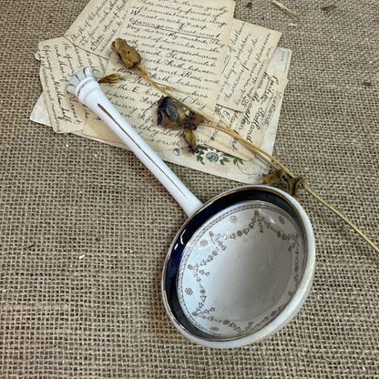 Victorian Ironstone Ceramic Serving Ladle, Spoon - The Blind Mole