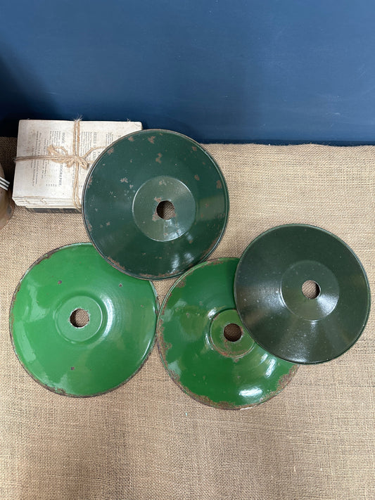 French Green Enamel Light Shade The Blind Mole