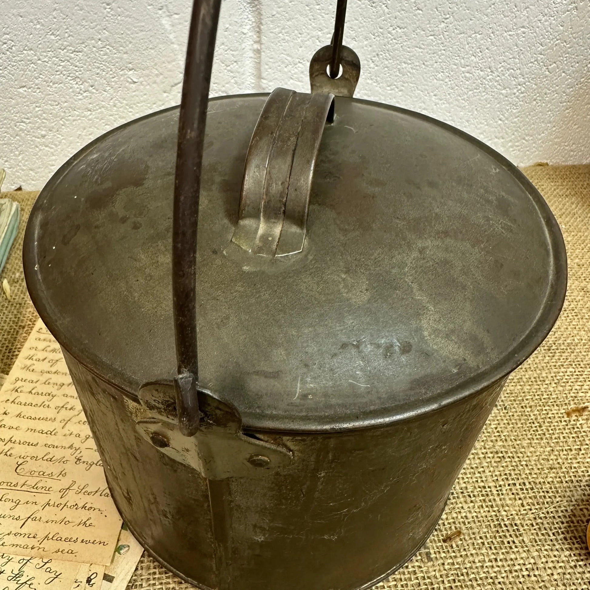 Antique Billy Can Berry Bucket - The Blind Mole