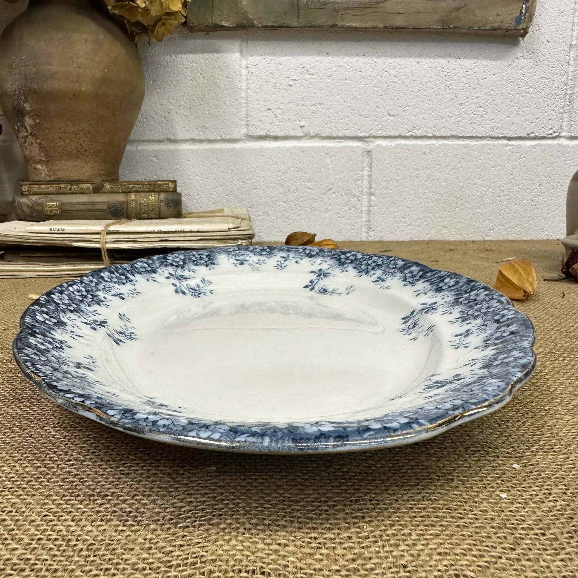 Victorian Booths Transferrer-ware Floral Serving Platter - The Blind Mole