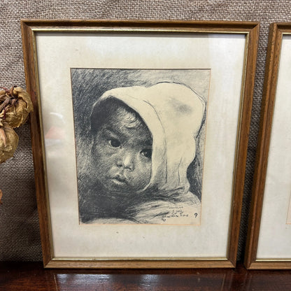 Graphite Art Prints Gabriel Gely Inuit Portraits The Blind Mole