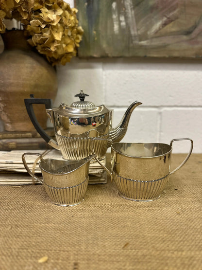 Queen Anne Style Victorian EPNS Tea-set - The Blind Mole