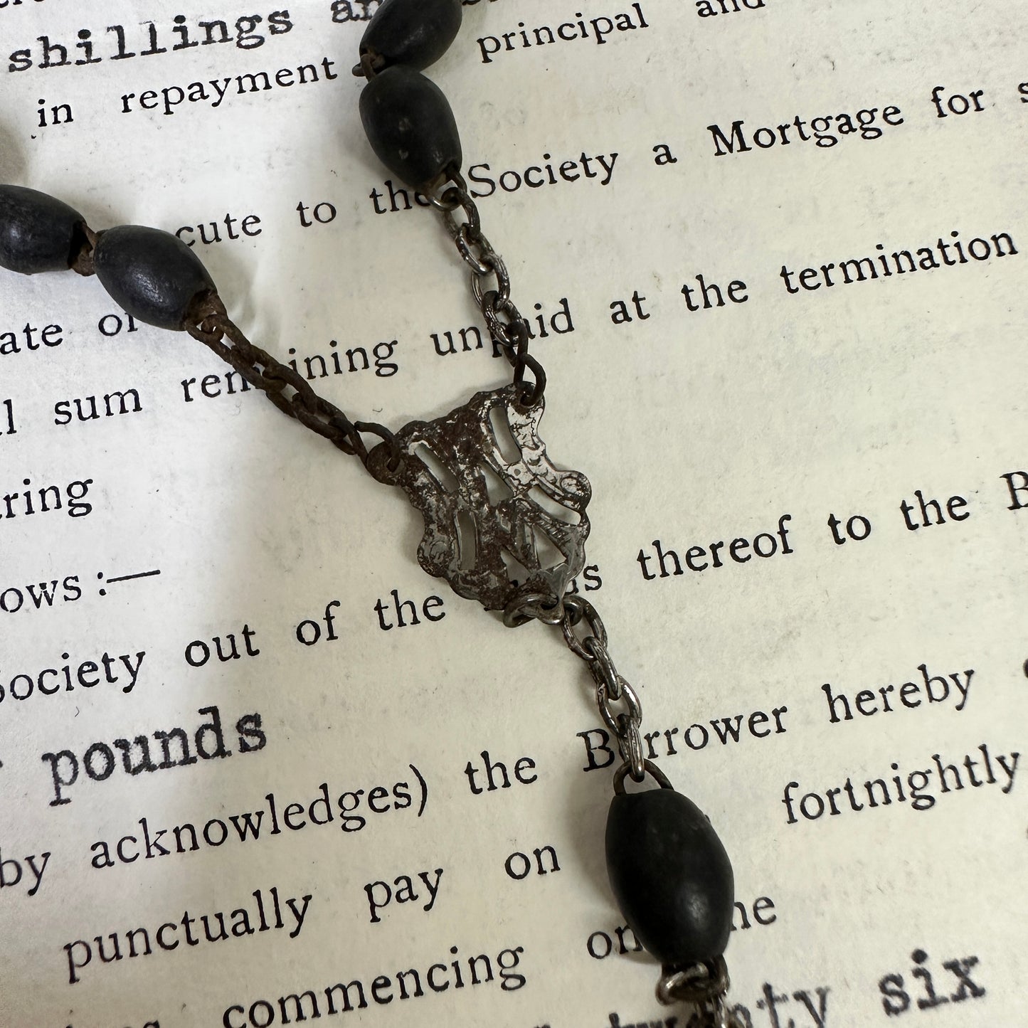 Beaded Rosary Beads Rosary Necklace Crucifix - The Blind Mole