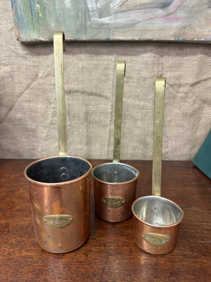 Copper Hanging Measuring Cups The Blind Mole