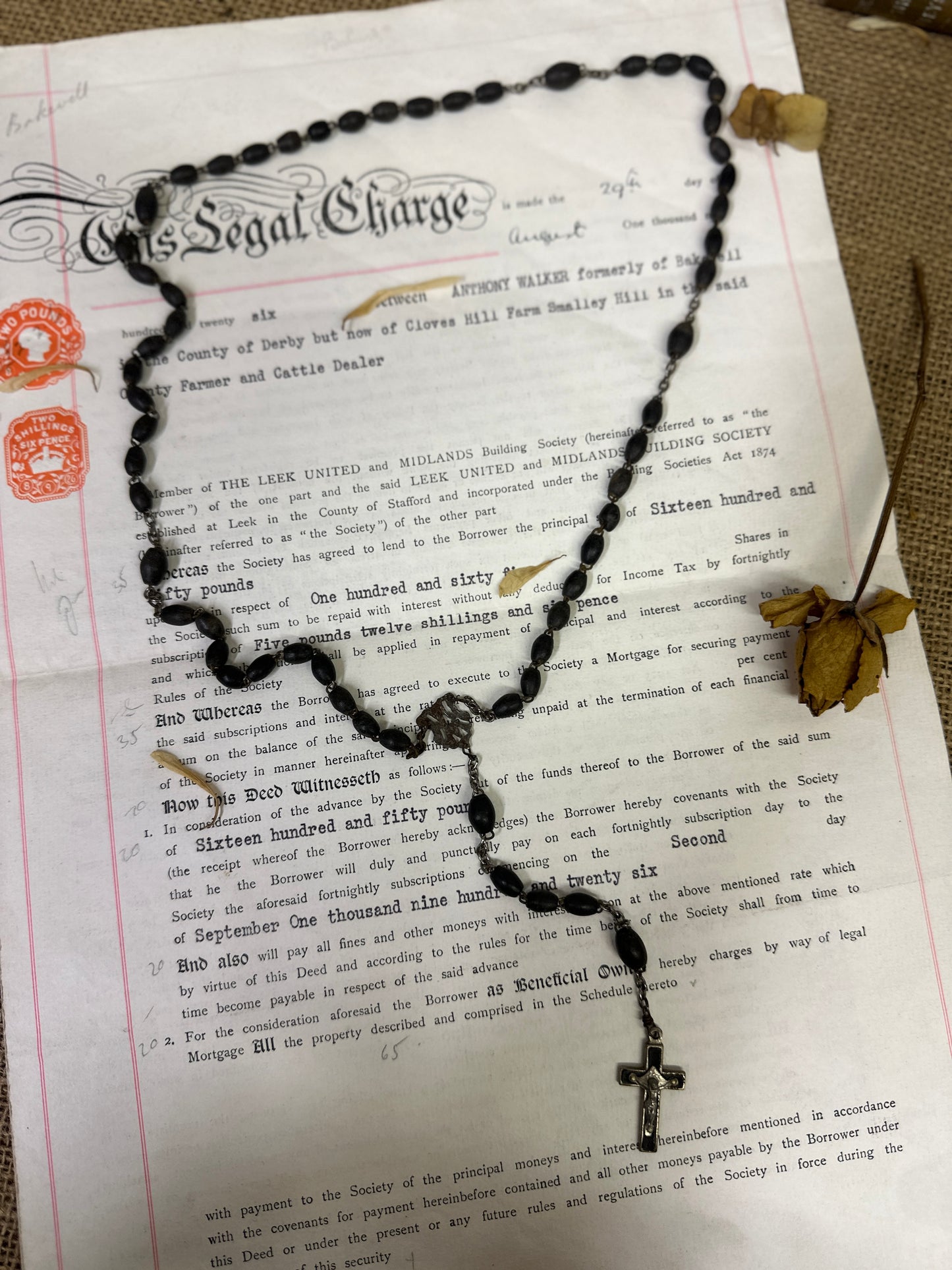 Beaded Rosary Beads Rosary Necklace Crucifix - The Blind Mole