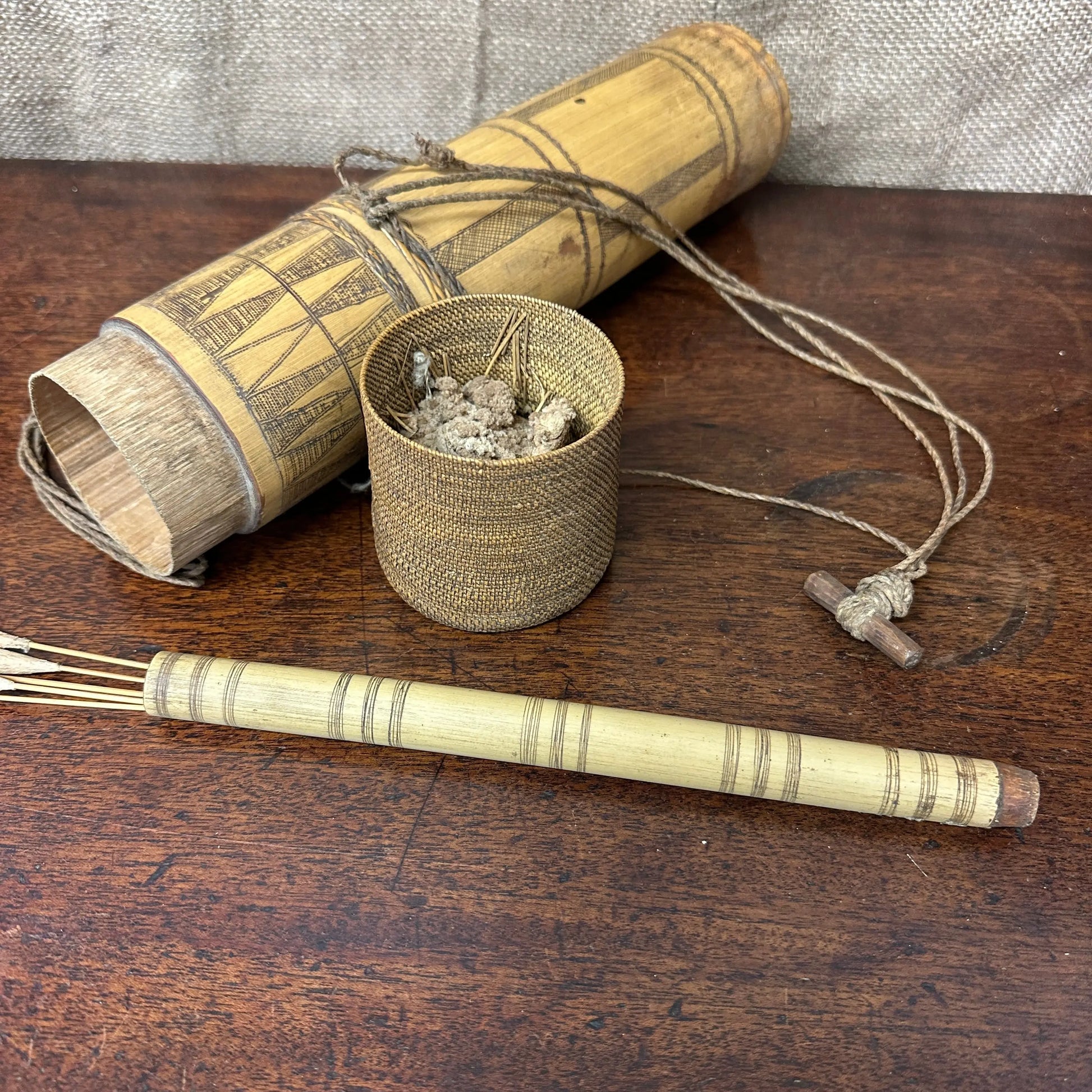 Bamboo Dayak Dart Quiver Borneo The Blind Mole