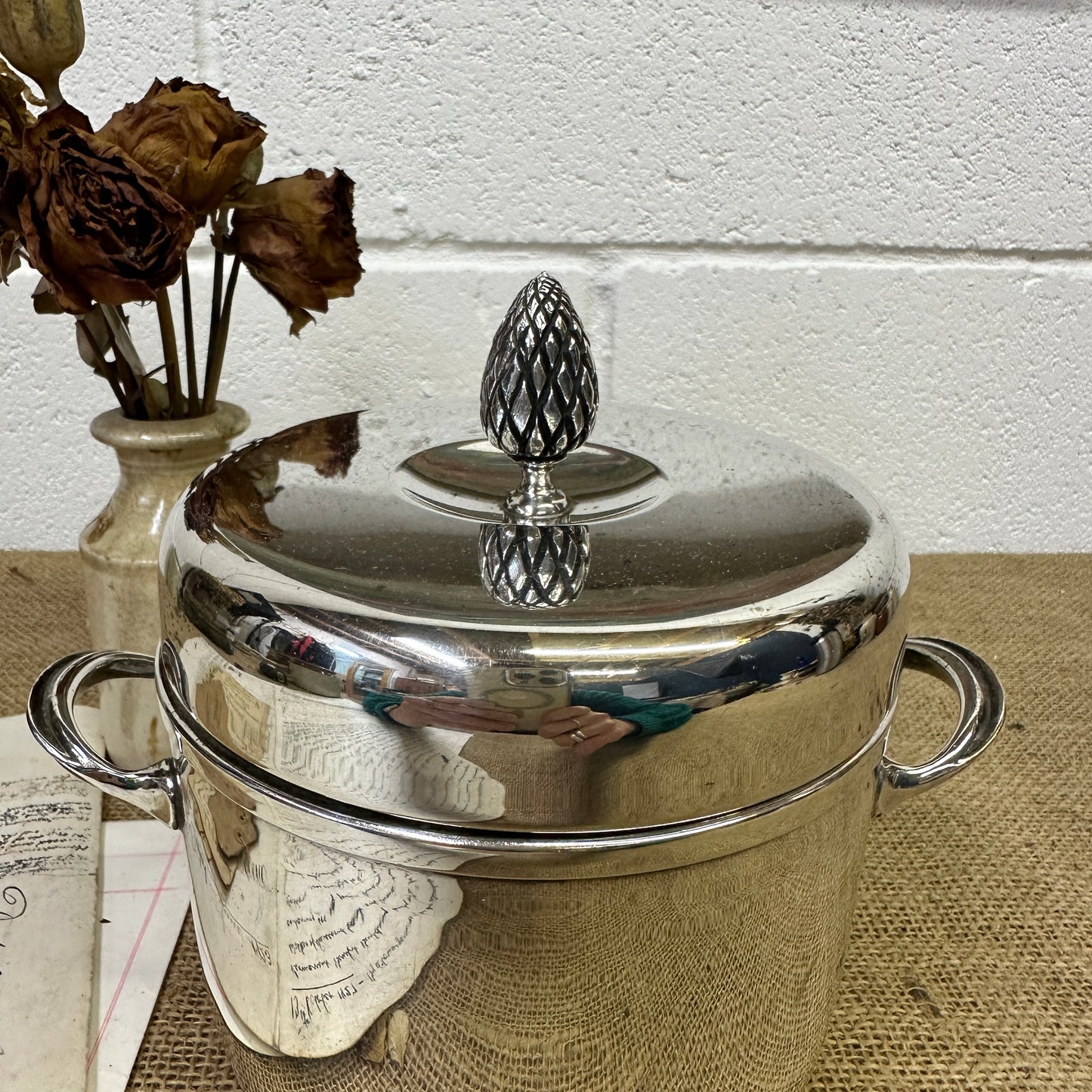 Lidded Ice Bucket Cooler EPNS - The Blind Mole