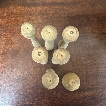Vintage Wooden Skittle Set The Blind Mole