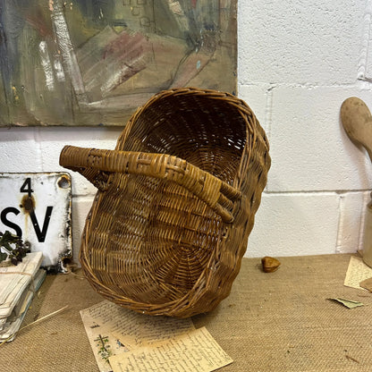 Vintage Oblong Wicker Basket - The Blind Mole