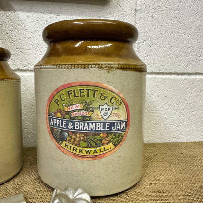 Large Stoneware Utensils Pot, Vase Labelled - The Blind Mole