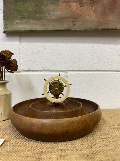 Ships Wheel Brass Nut Cracker - The Blind Mole