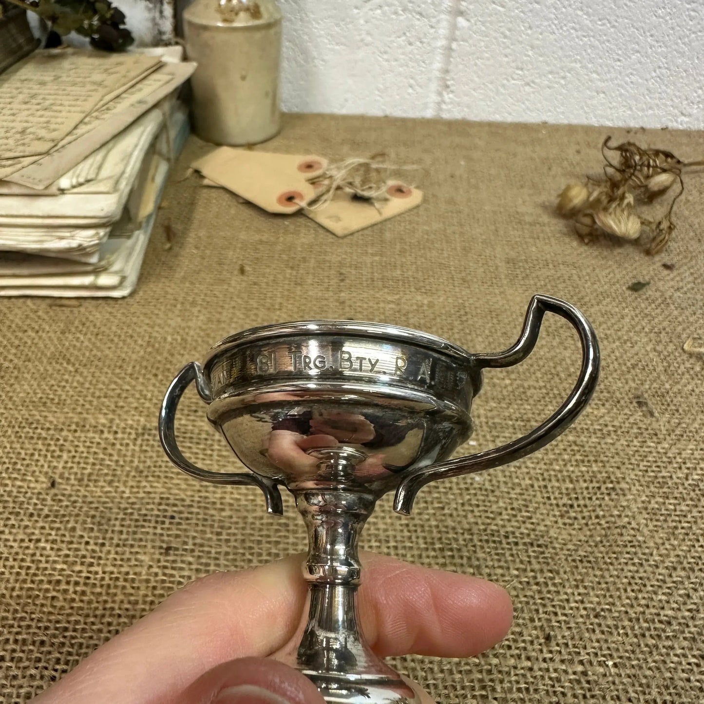 Small EPNS Decorative Trophy - The Blind Mole