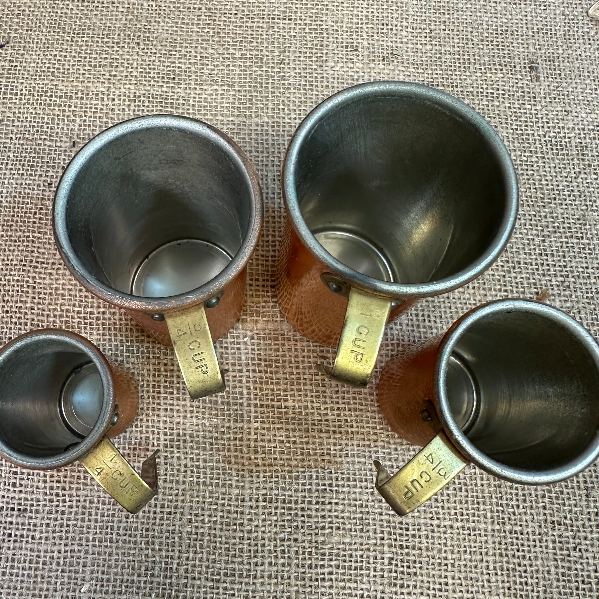 Copper Stacking Measuring Cups - The Blind Mole