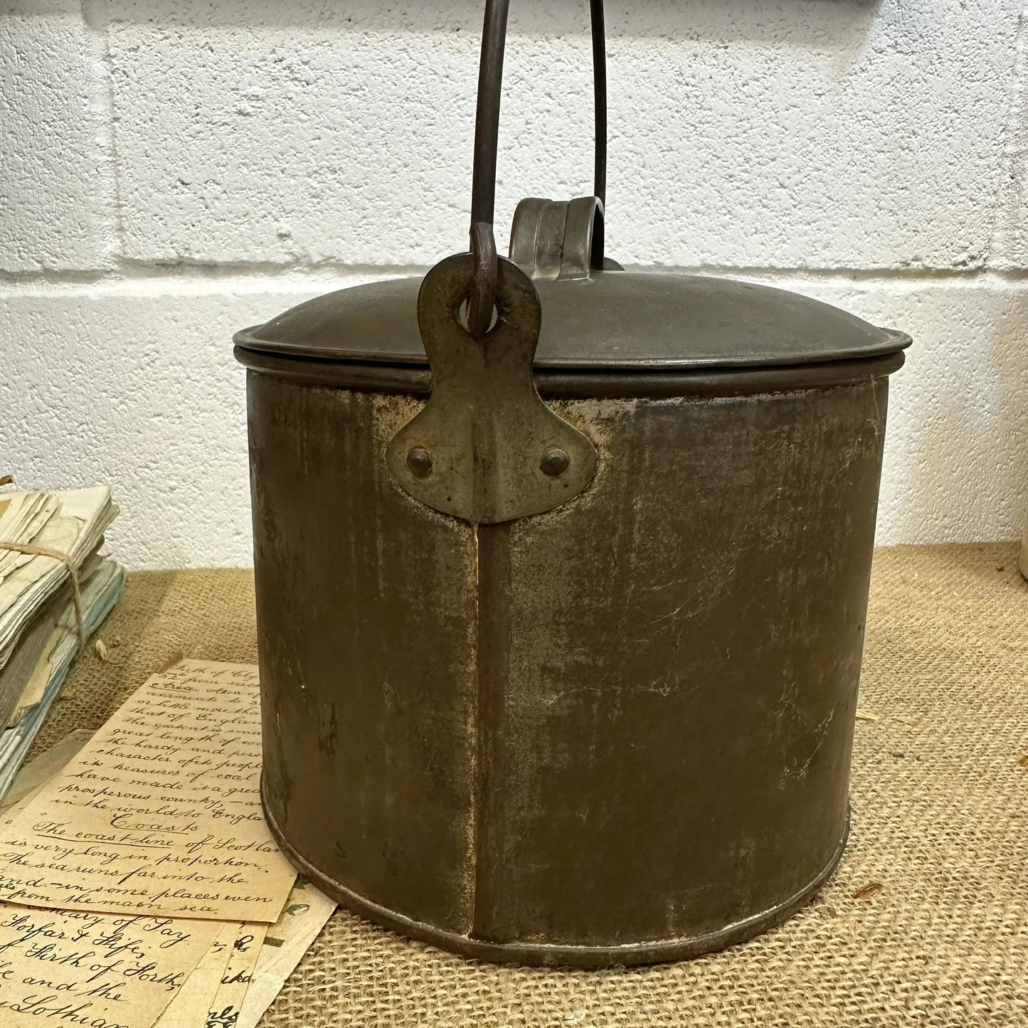Antique Billy Can Berry Bucket - The Blind Mole
