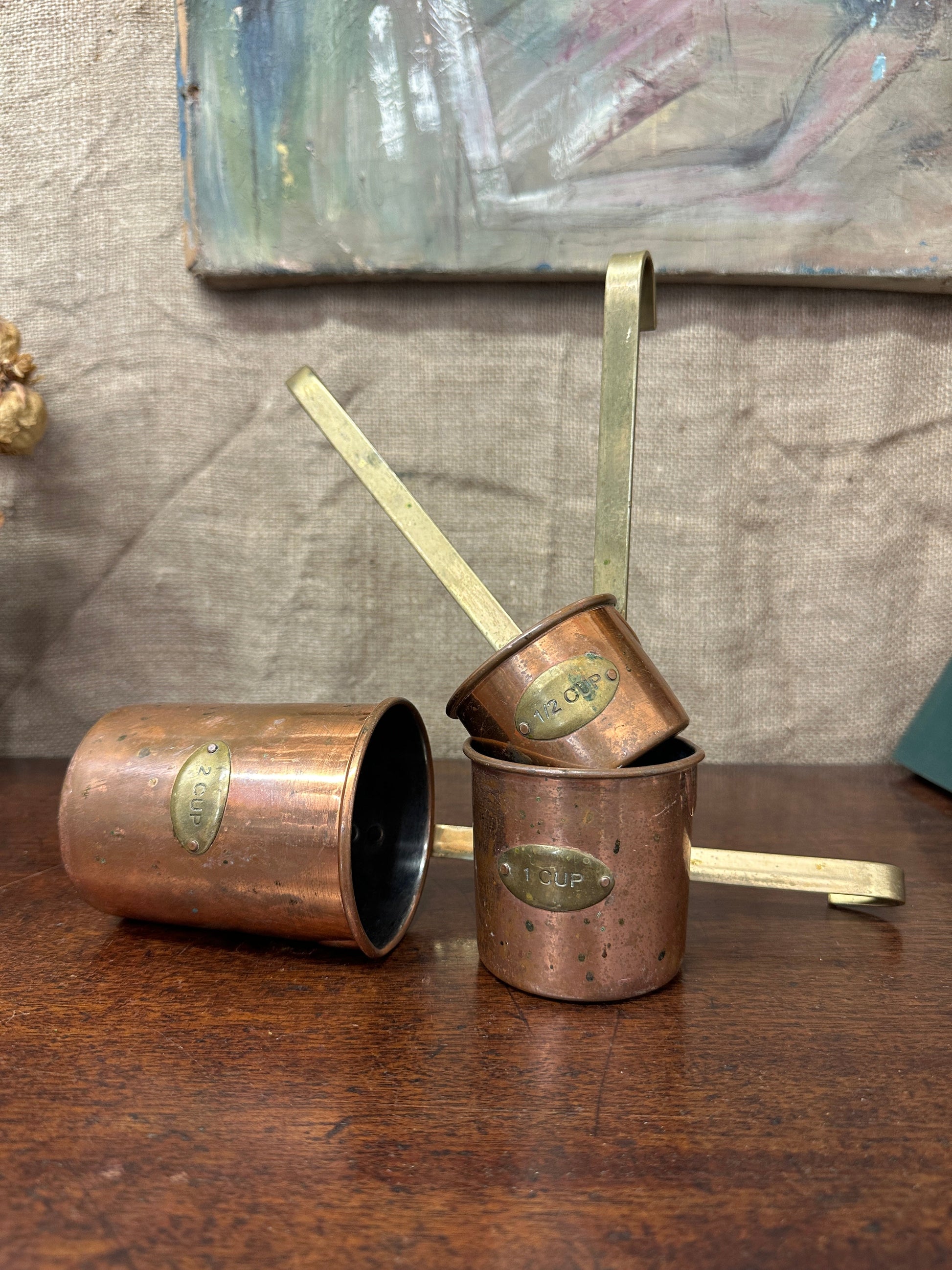 Copper Hanging Measuring Cups The Blind Mole