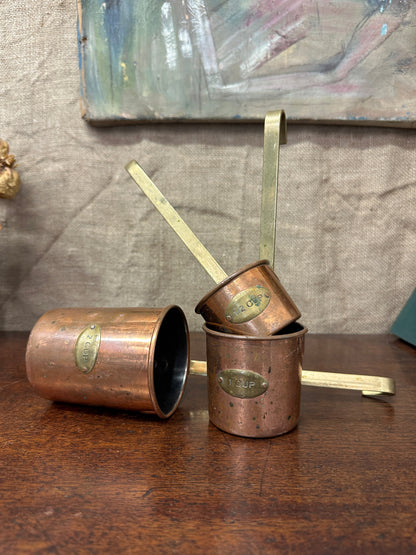 Copper Hanging Measuring Cups The Blind Mole