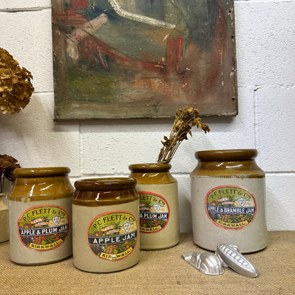 Large Stoneware Utensils Pot, Vase Labelled - The Blind Mole