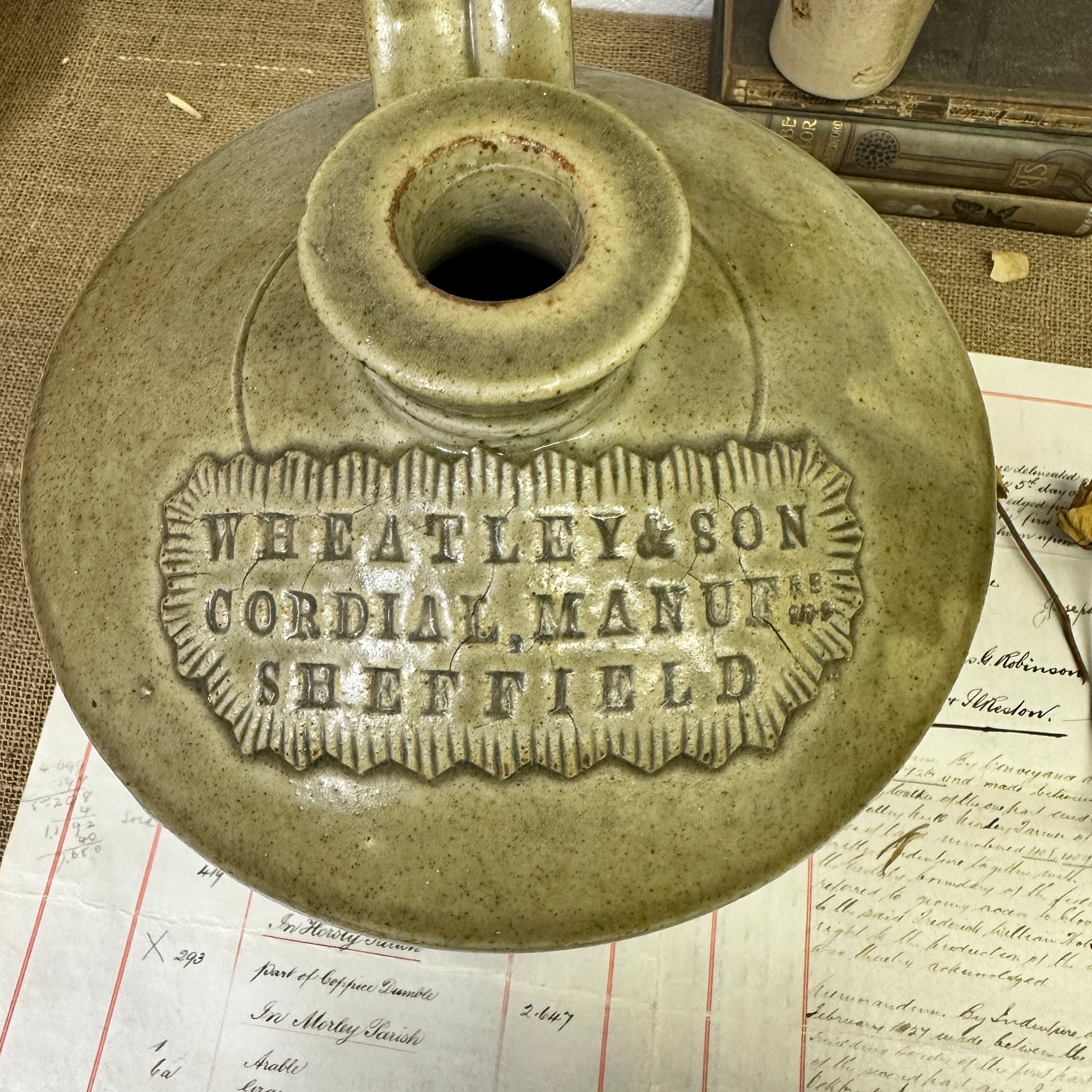 Large Stoneware Bottle Flagon Wheatley & Sons - The Blind Mole