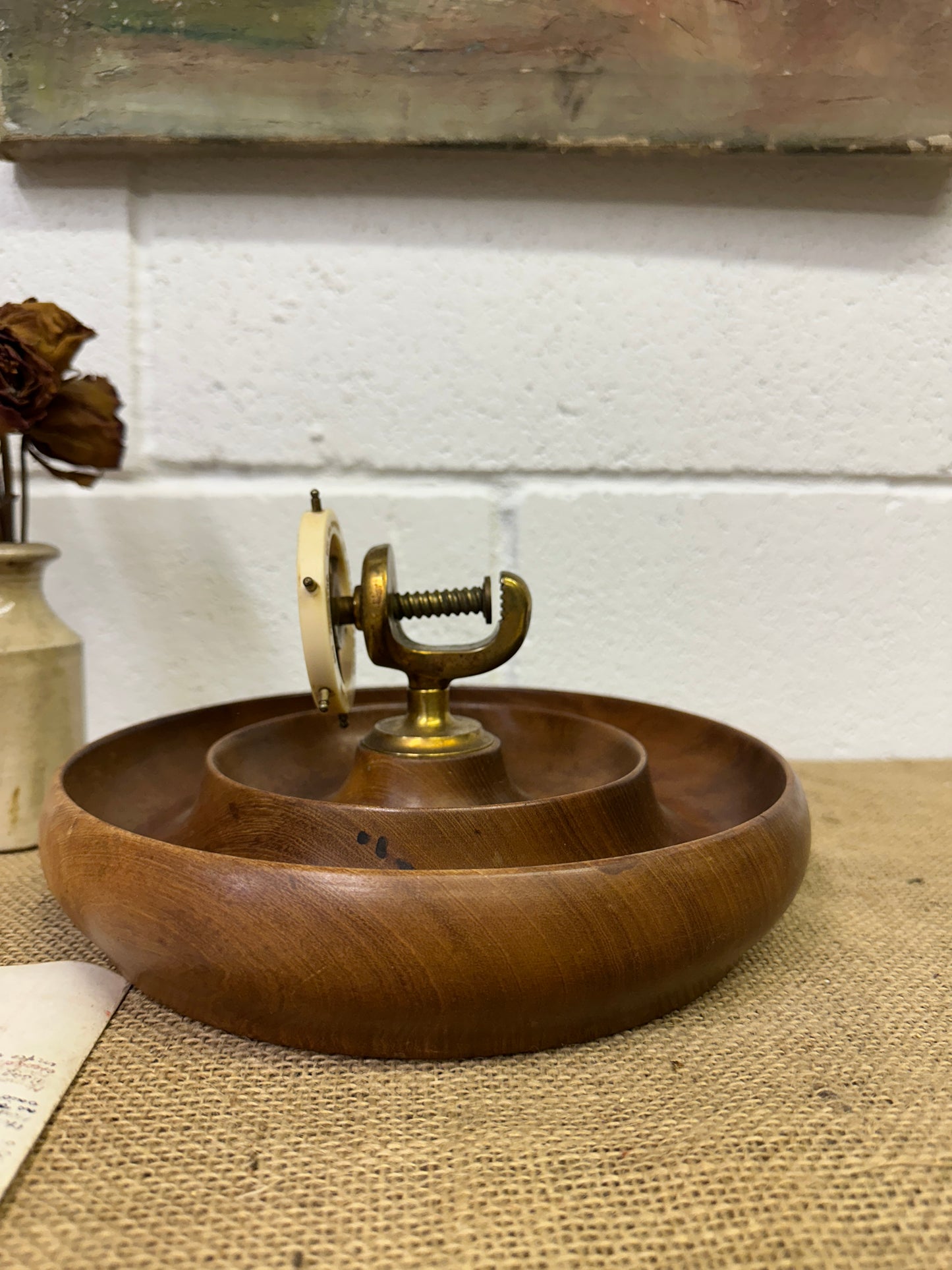 Ships Wheel Brass Nut Cracker - The Blind Mole