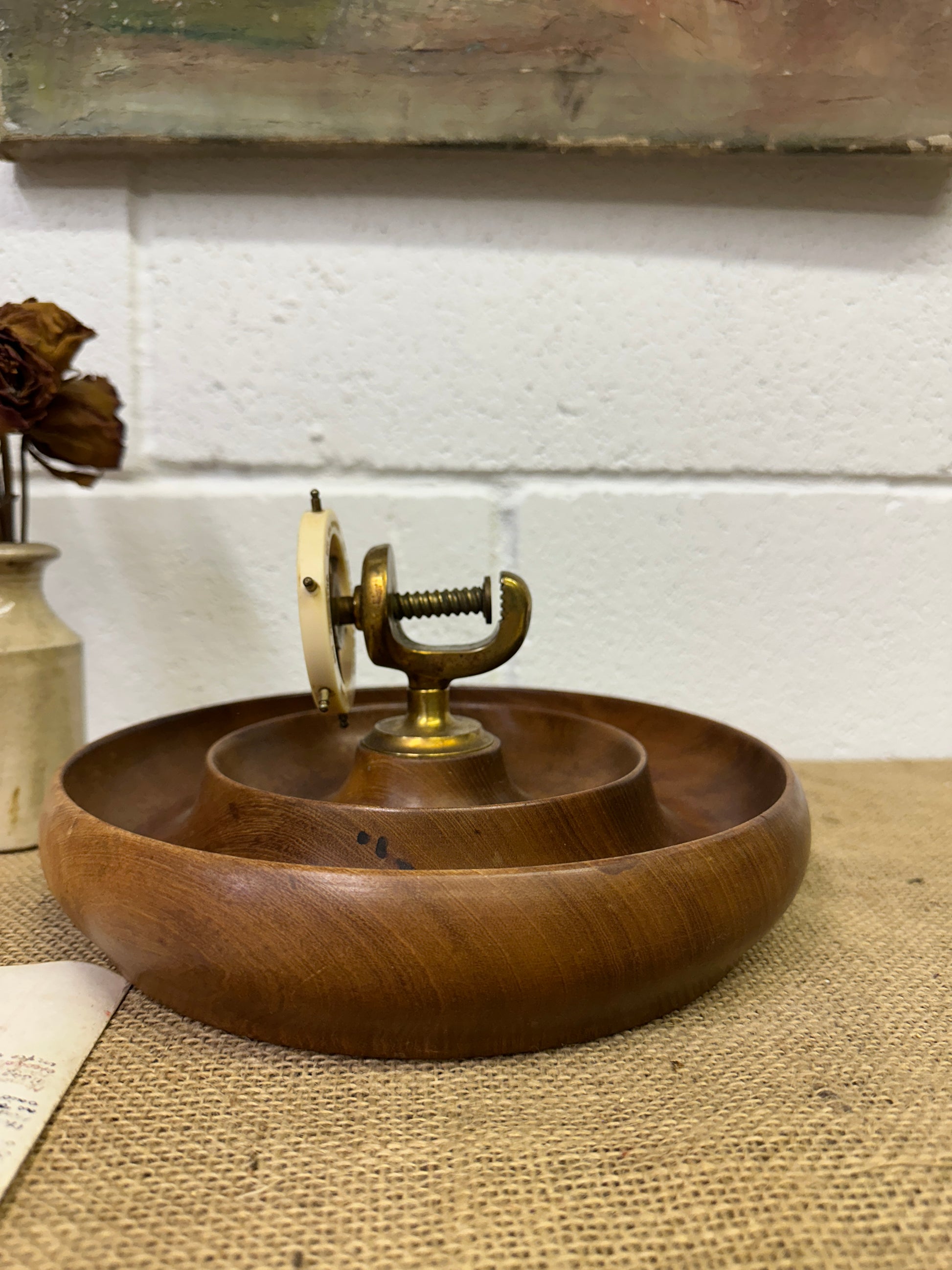 Ships Wheel Brass Nut Cracker - The Blind Mole