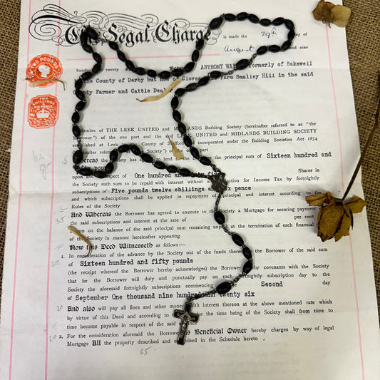 Beaded Rosary Beads Rosary Necklace Crucifix - The Blind Mole