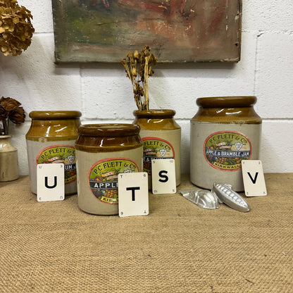 Large Stoneware Utensils Pot, Vase Labelled - The Blind Mole