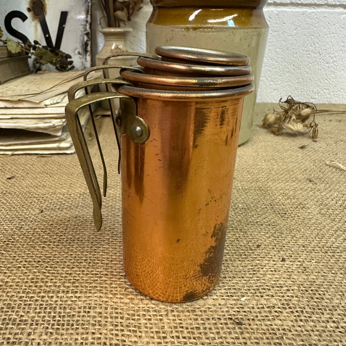 Copper Stacking Measuring Cups - The Blind Mole