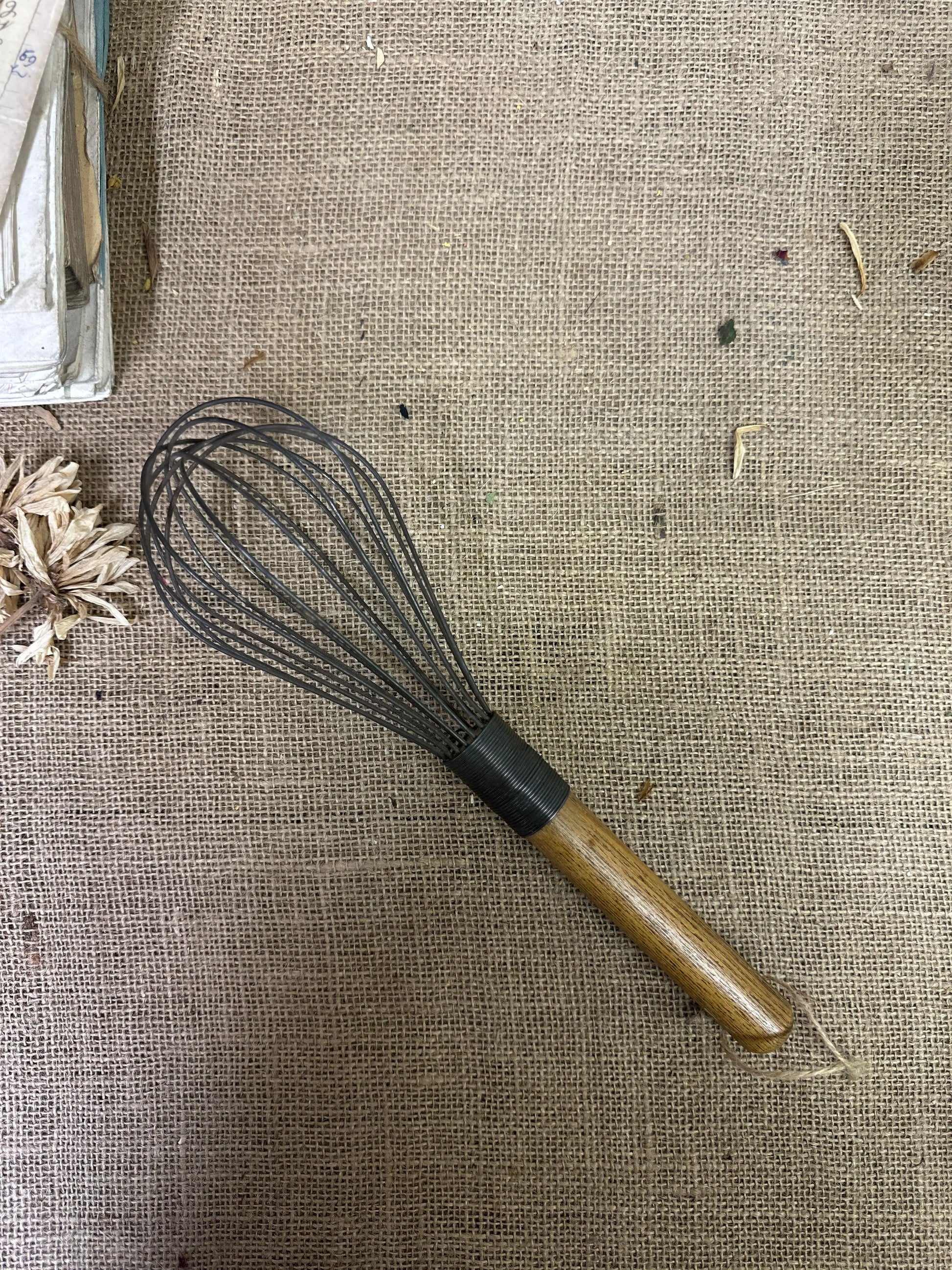 Large Antique French Balloon Whisk - The Blind Mole