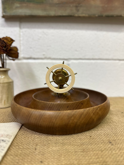 Ships Wheel Brass Nut Cracker - The Blind Mole