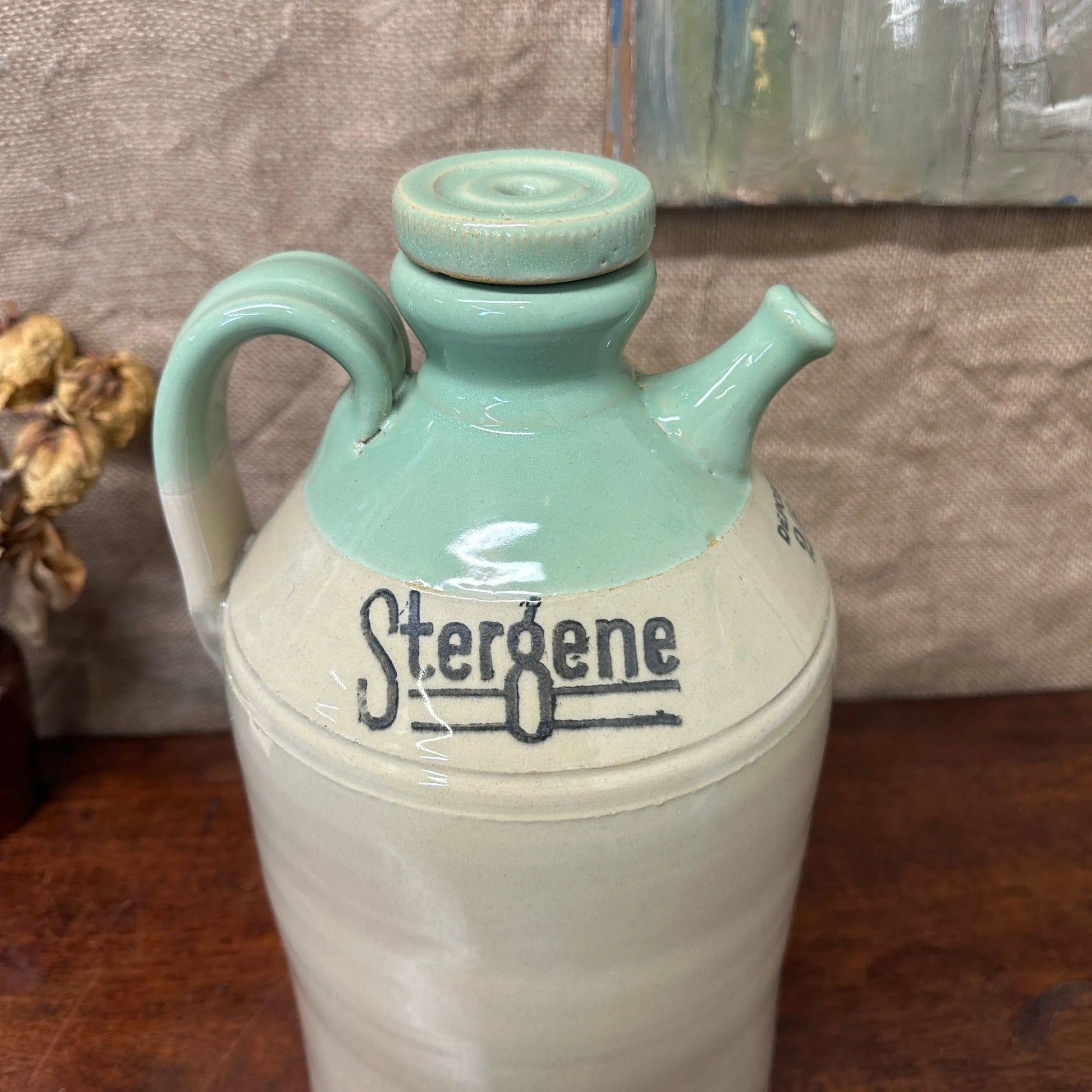 Large Stoneware Bottle Flagon Stergene The Blind Mole