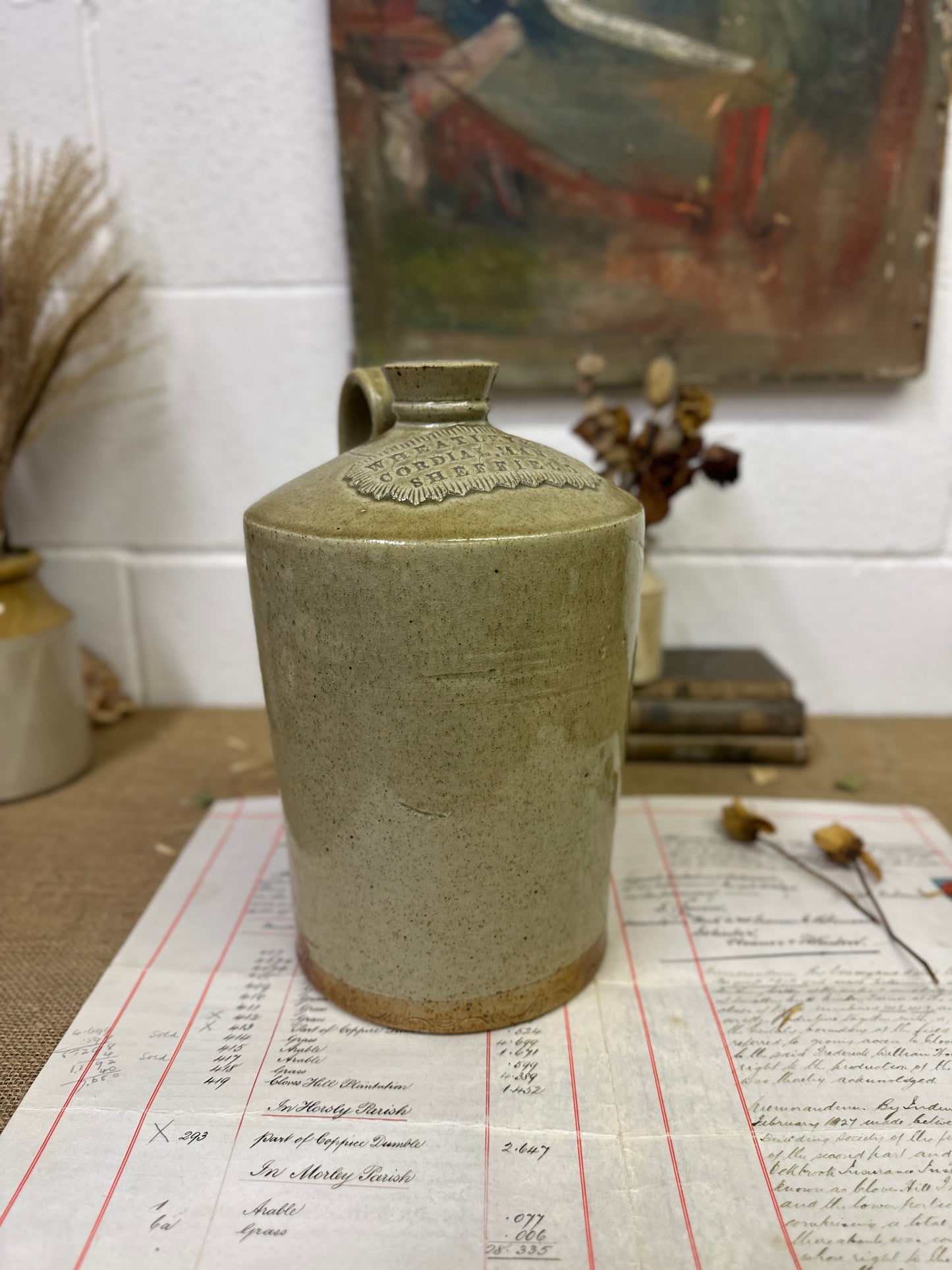 Large Stoneware Bottle Flagon Wheatley & Sons - The Blind Mole