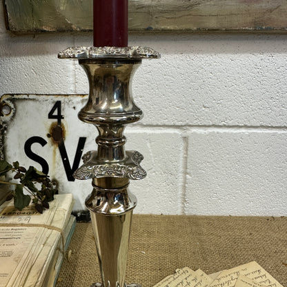 Square Silver Plated Candlestick