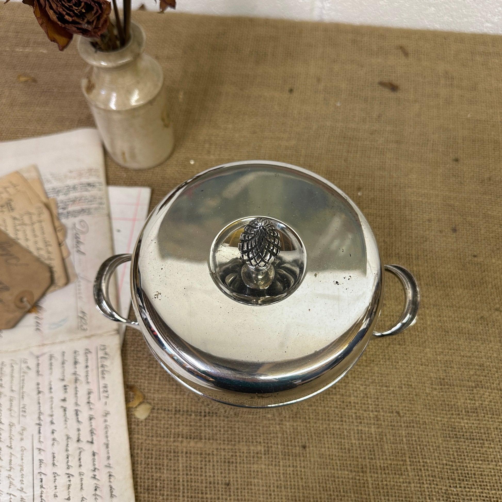 Lidded Ice Bucket Cooler EPNS - The Blind Mole