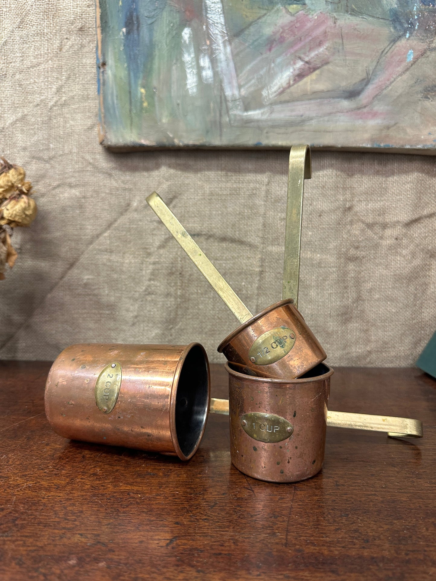 Copper Hanging Measuring Cups The Blind Mole