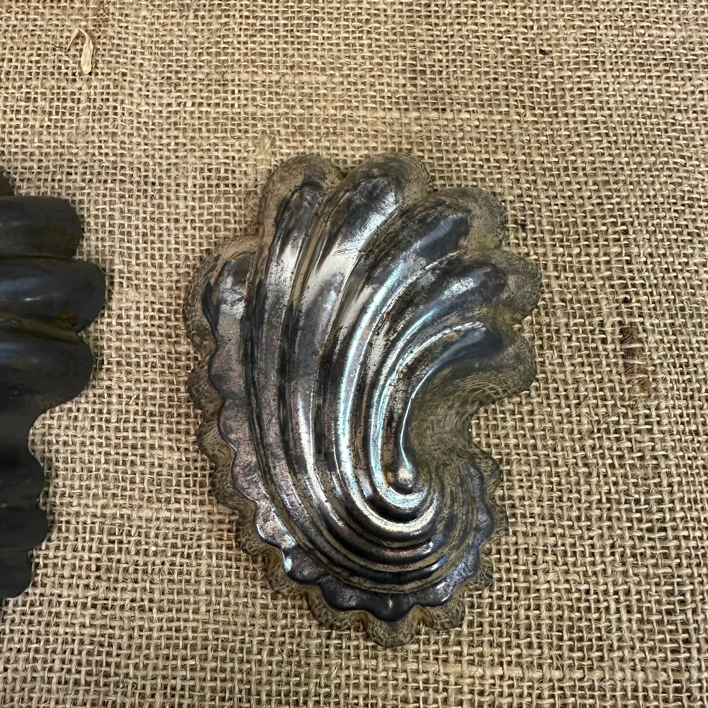 Pair of Shell Baking Tins, Moulds - The Blind Mole