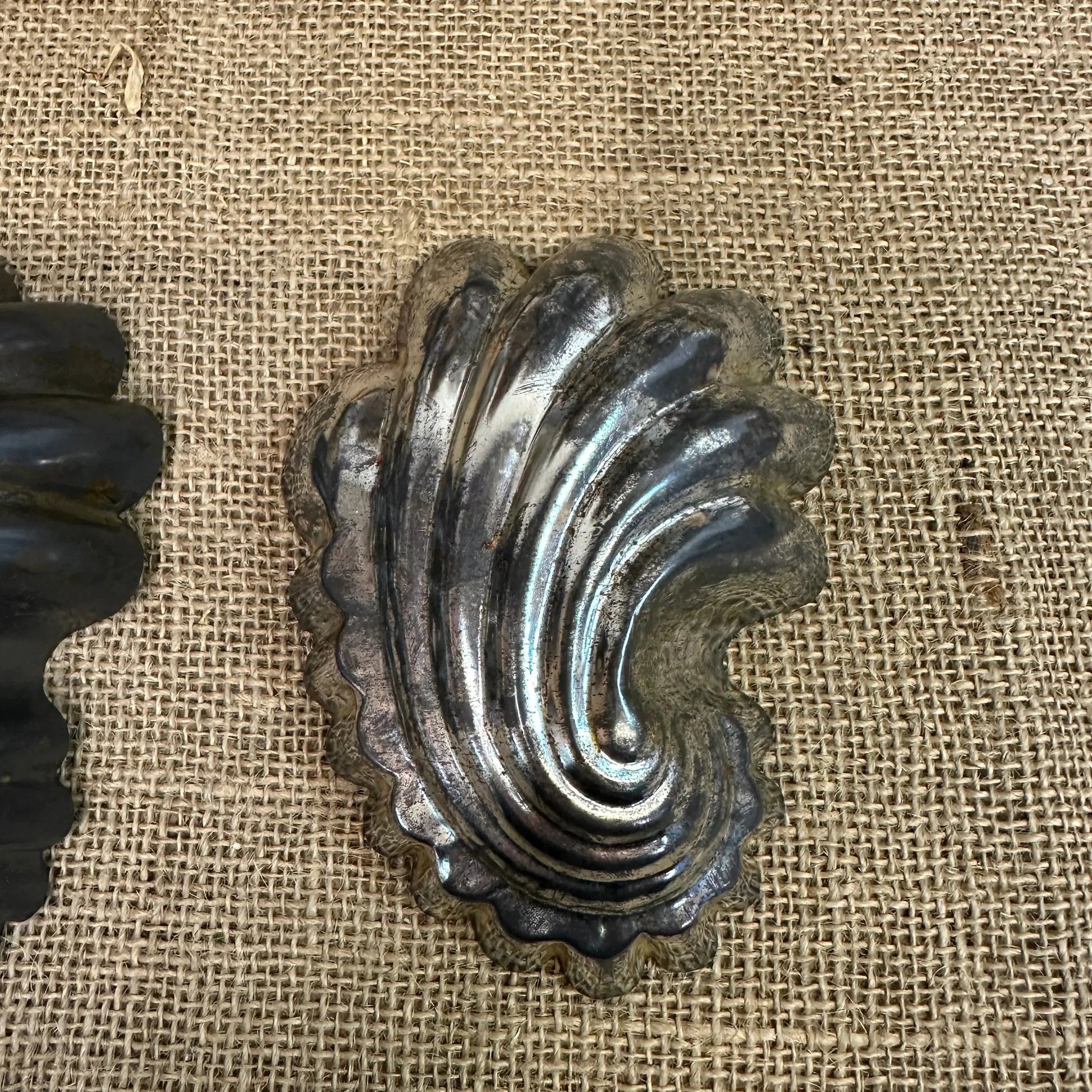 Pair of Shell Baking Tins, Moulds - The Blind Mole