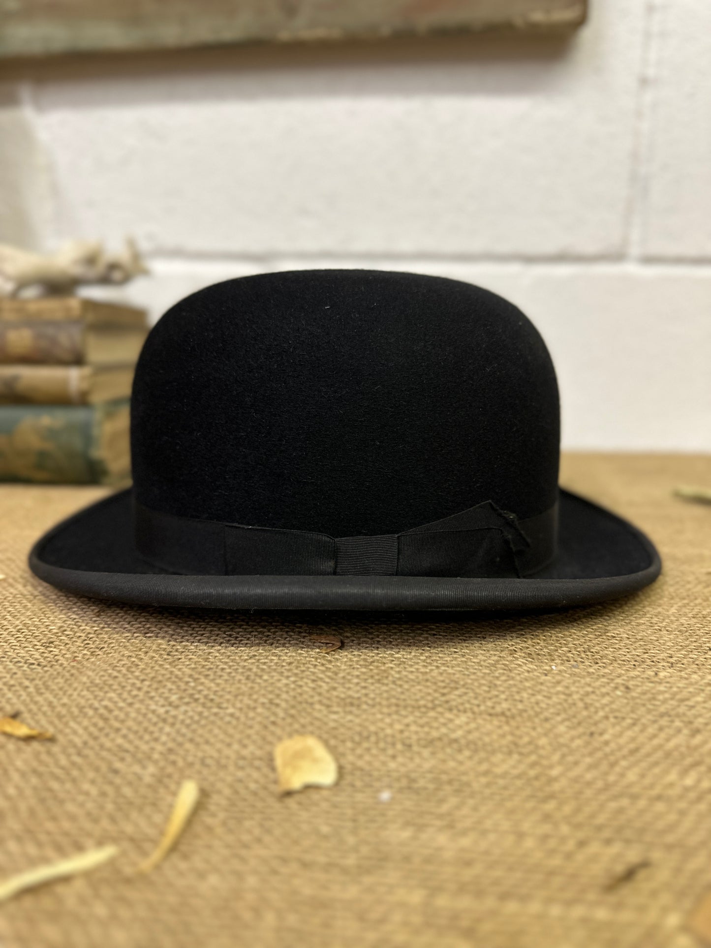 Antique Black Bowler Hat Battersby Co - The Blind Mole