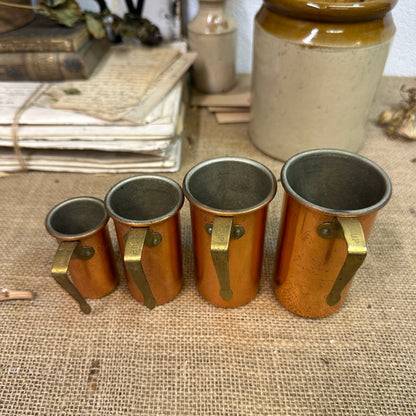 Copper Stacking Measuring Cups - The Blind Mole
