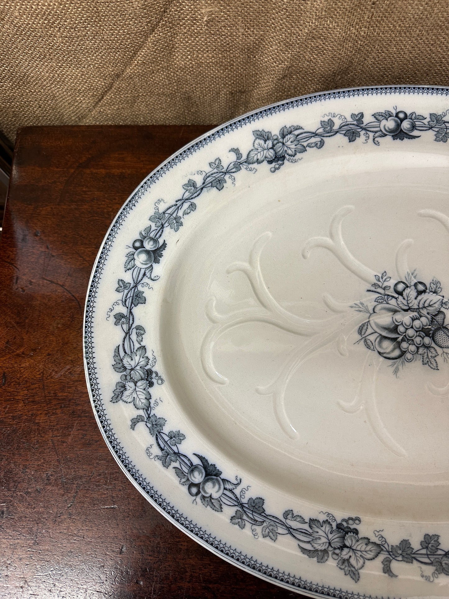 Giant Victorian William Brownfield Serving Serving Platter Roasting Plate