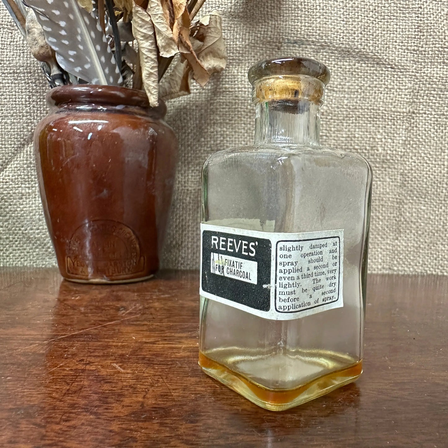 Apothecary Chemist Bottle Reeves Charcoal The Blind Mole
