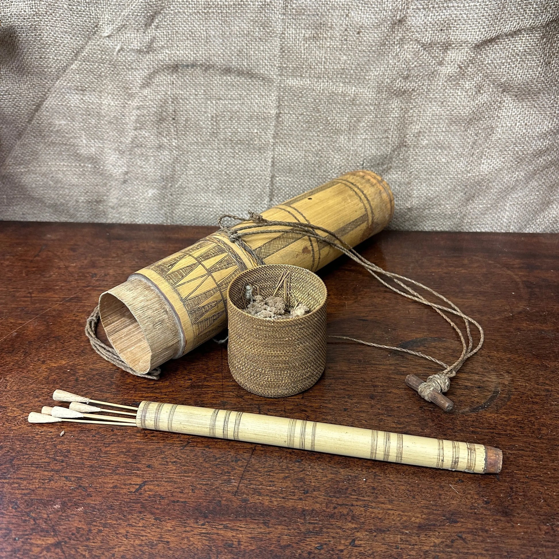 Bamboo Dayak Dart Quiver Borneo The Blind Mole